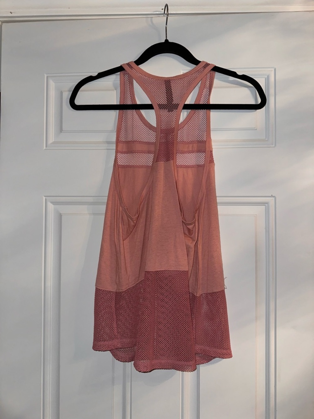 Pink Mesh Racerback Tank Top - Picture 2 of 2